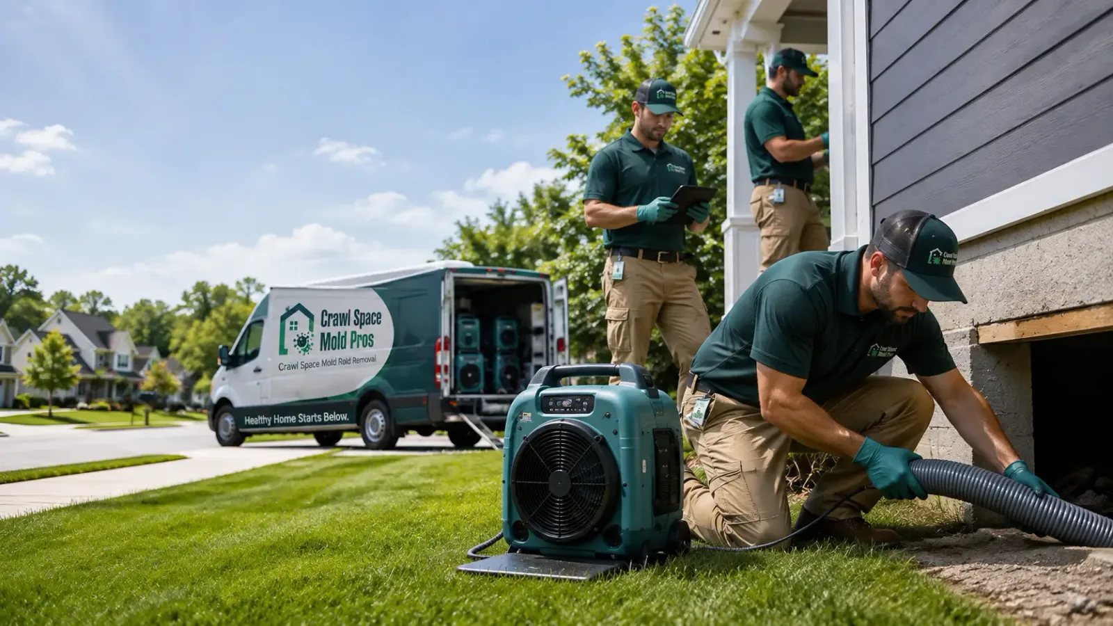 Crawl Space Mold Removal in Camden, MI